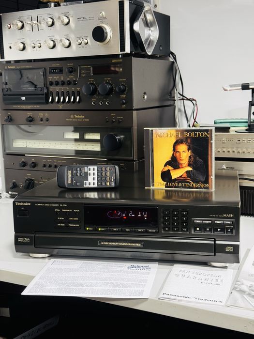 CD-player TECHNICS SL-PD8,5 disc changer,telecomandă+manuale