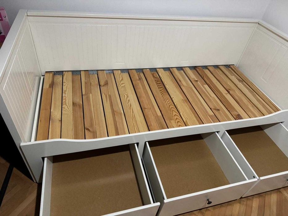 Divan cu 3 sertare/2 saltele, 80x200 cm