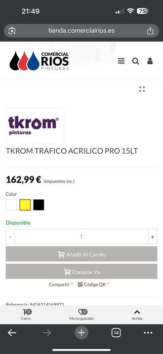 Vopsea Cauciucata Pentru Pardoseala Garaj Alb și Galben