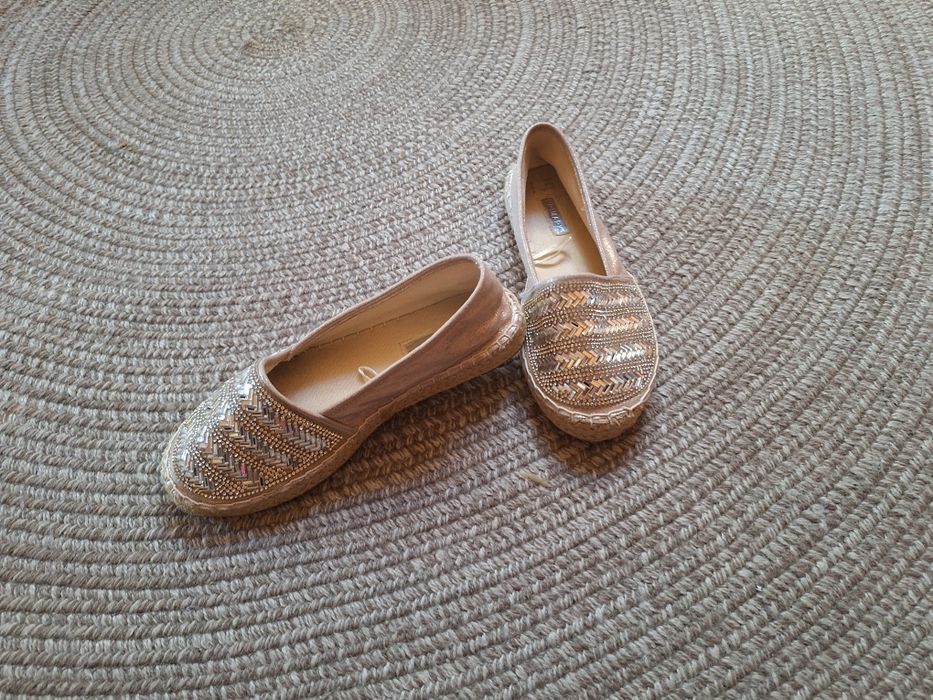 Espadrile 37 argintiu