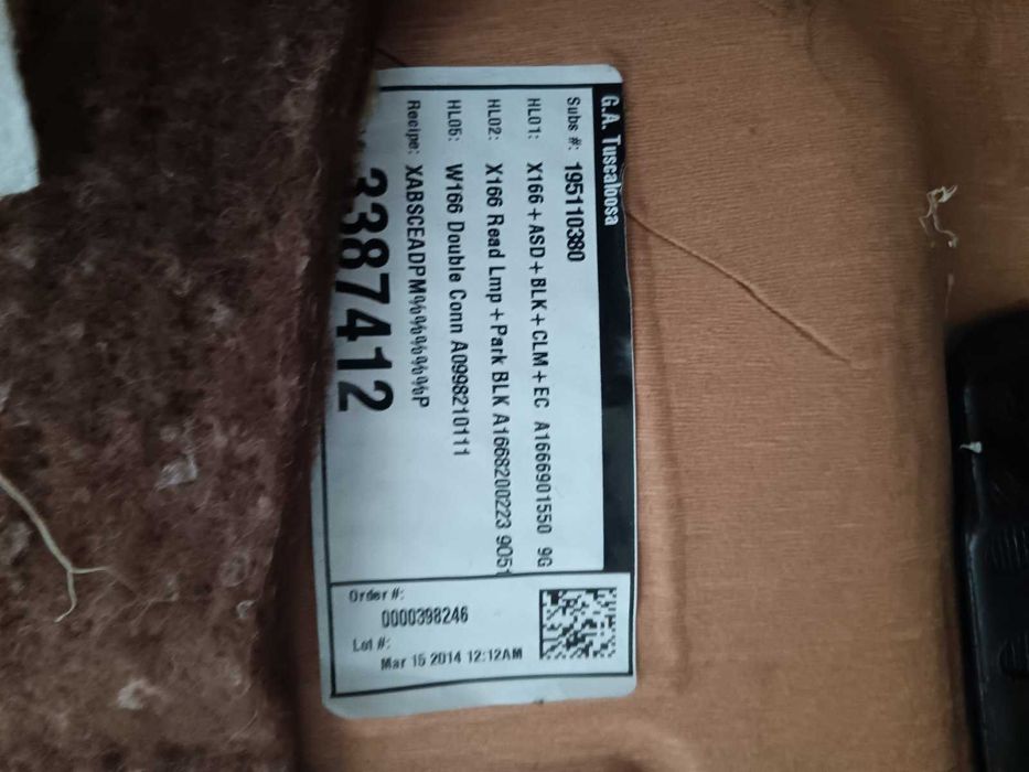 Черен таван Mercedes GL X166