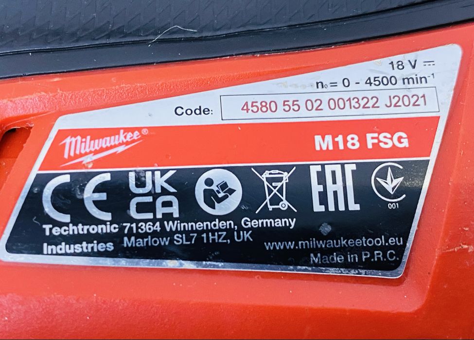 Milwaukee filetanta negrese M 18 FSG