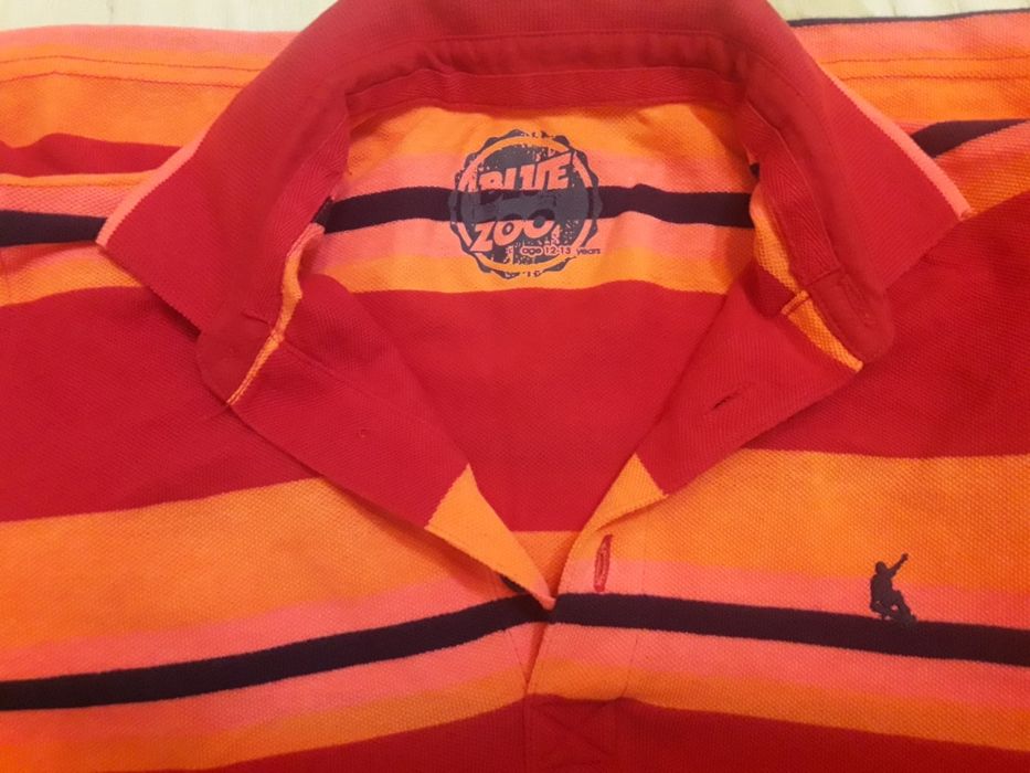 Тениска с яка 12 - 13 г