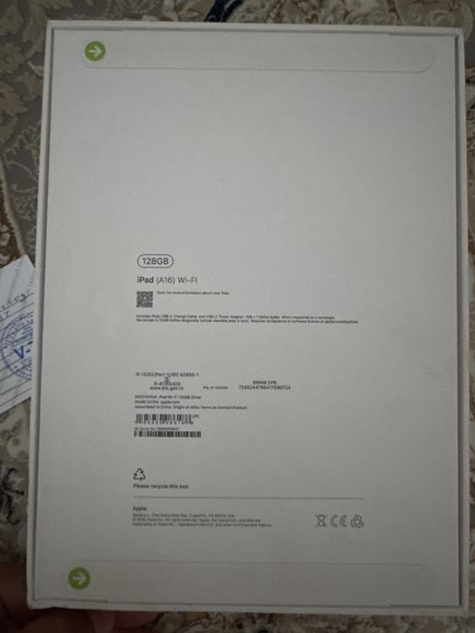 Apple ipad A 16 128 gb