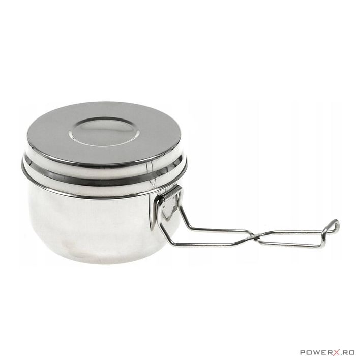 Set vase pentru camping, din inox, 3 piese 15.4/15/13cm, Kinghoff