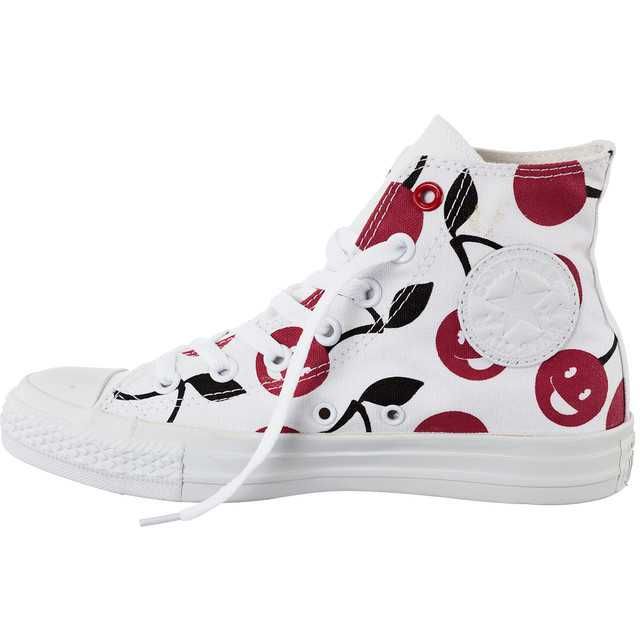 %ПРОМО% CONVERSE № 36/37 – Дамски кецове "CHERRY PRINT HI TOPS" нови