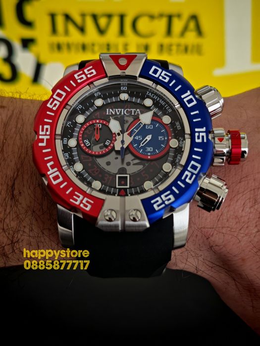 INVICTA Foxhound silver 57 mm, Инвикта нов ръчен часовник