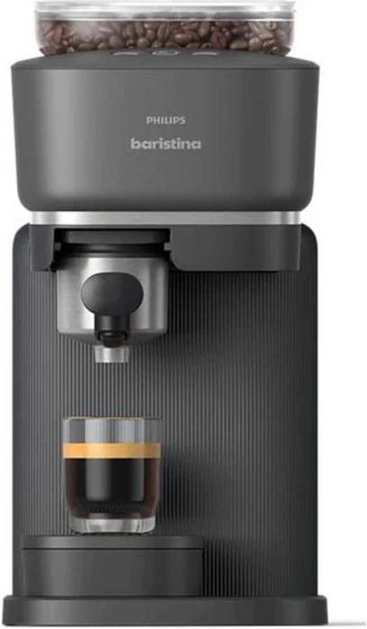 Espressor Philips Baristina BAR300/60, 1500W, 16 bar, 1.2 L, presiune exacta, dozaj precis, tava detasabila, negru