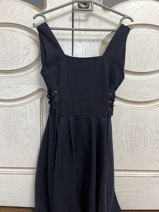 Школьный сарафан темно синий