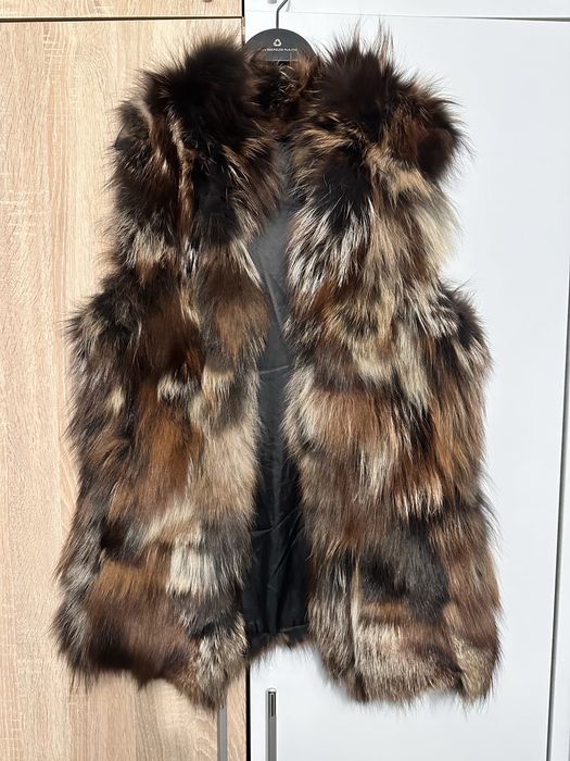 Елек от богат естествен косъм от лицица,размер С