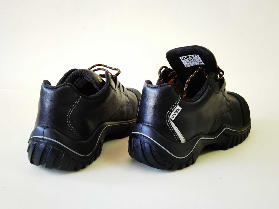 Bocanci PIELE 47 48 UVEX Ghete Protectie bombeu metalic munca Ca NOI