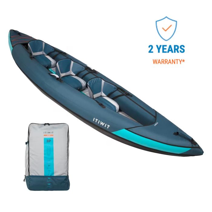 Caiac-canoe gonflabil pentru plimbări 2/3 - produs resigilat Decathlon