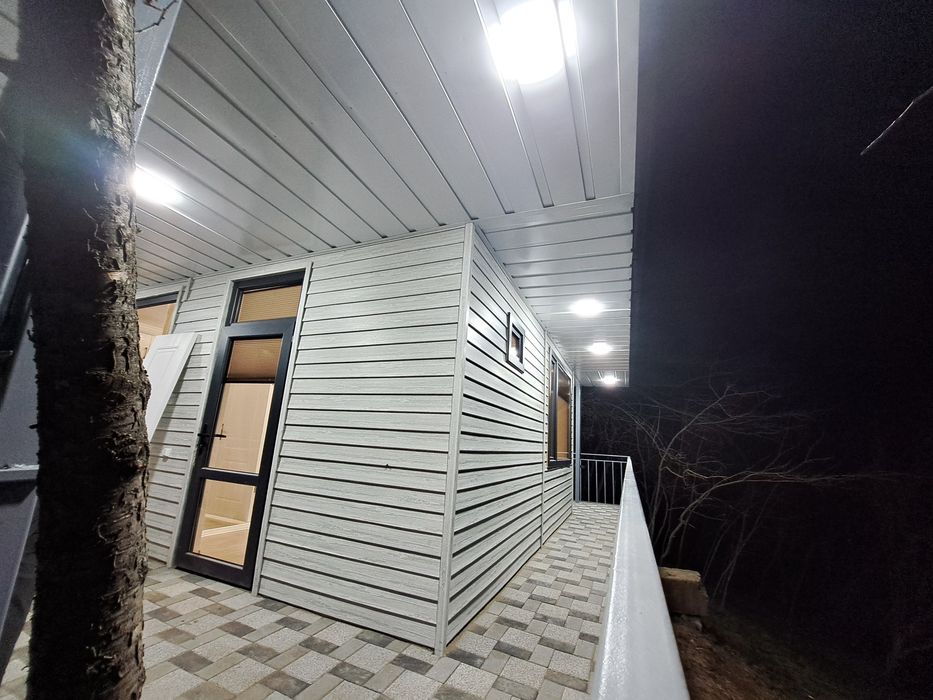 Дача из контейнеров и сэндвич панелей (Металлоконструкция)