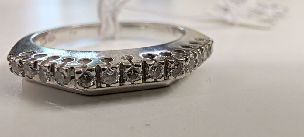 Inel damă cu diamante Aur 18k Gr 4,12 ct.0,12 M 54-55