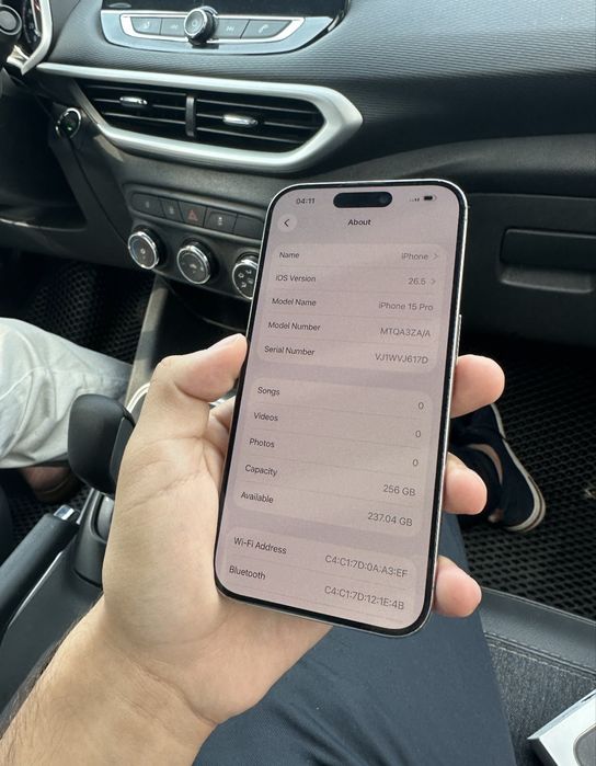 Iphone 15 pro 256gb 80% dual dim