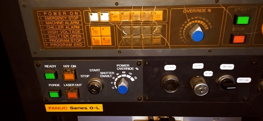 Laser industrial Amada Lasmac LCE-645 – CNC CO₂, 1000W, în stare buna