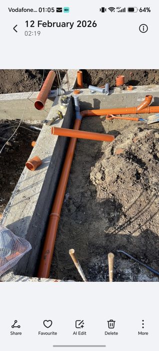 Bransament apă și Racord canal,Firma,Autorizata montare fose septice si drenaj
