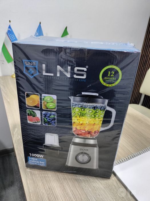 LNS Blender 1000W + Food Chopper 3L 2000W — yangi, kafolatli