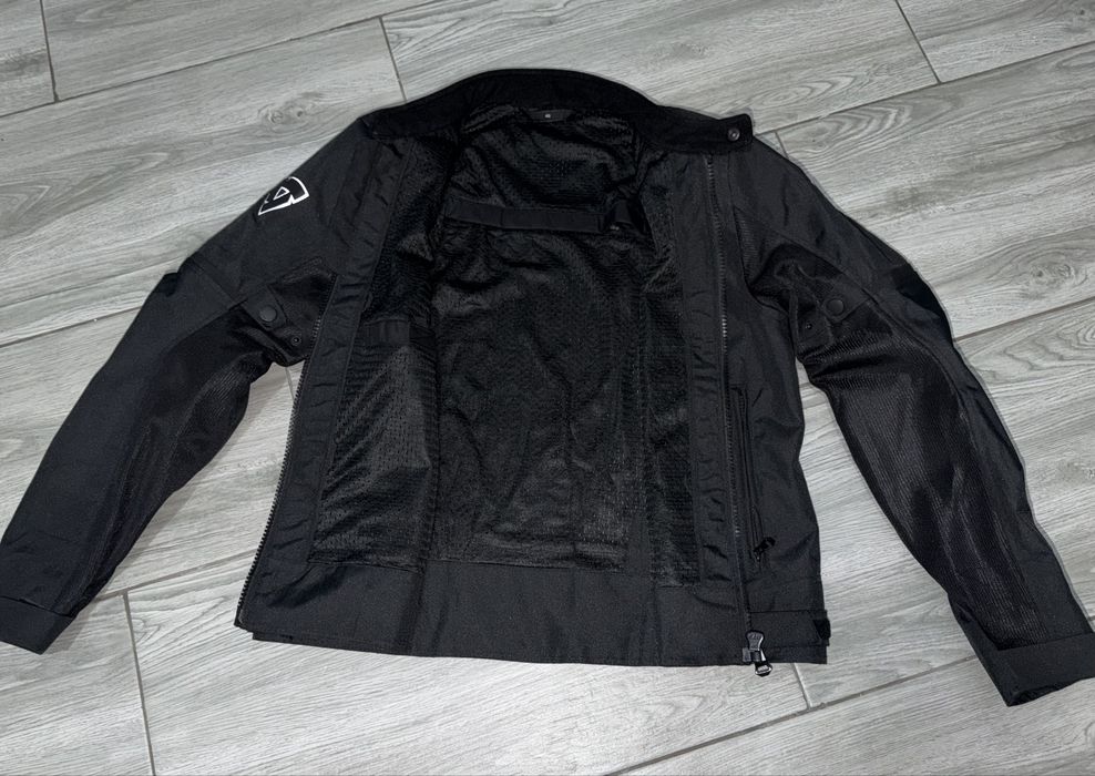 Jacheta moto Rev'it! Torque, neagră, mesh , de vară