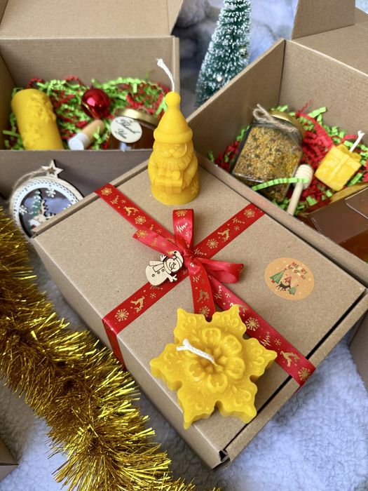 Подаръчни кутии - с восъчни свещи и натурални пчелни продукти