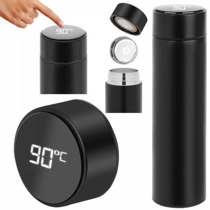 Смарт термос с LED дисплей