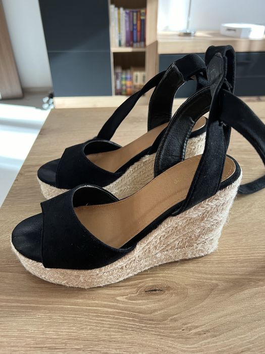 Sandale/espadrile negre Deezee, 36