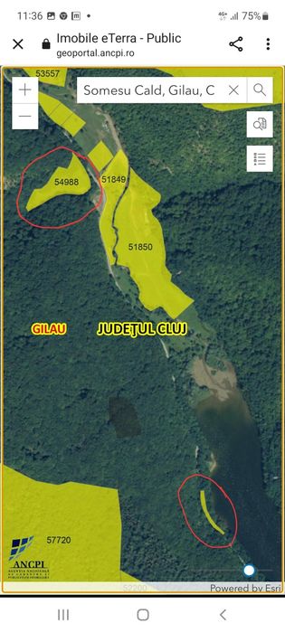 Terenuri Someșul Cald-ValeaAgarbici 4808mp si 530mp la lac PUZ aprobat