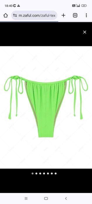 Costum de baie verde neon