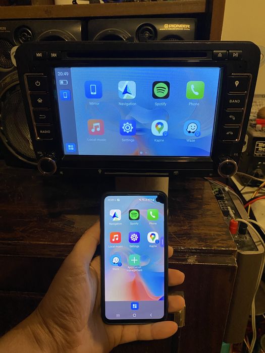 Авто радио АНДРОИД с Bluetooth USB GPS за VW Golf, Passat, Seat, Skoda