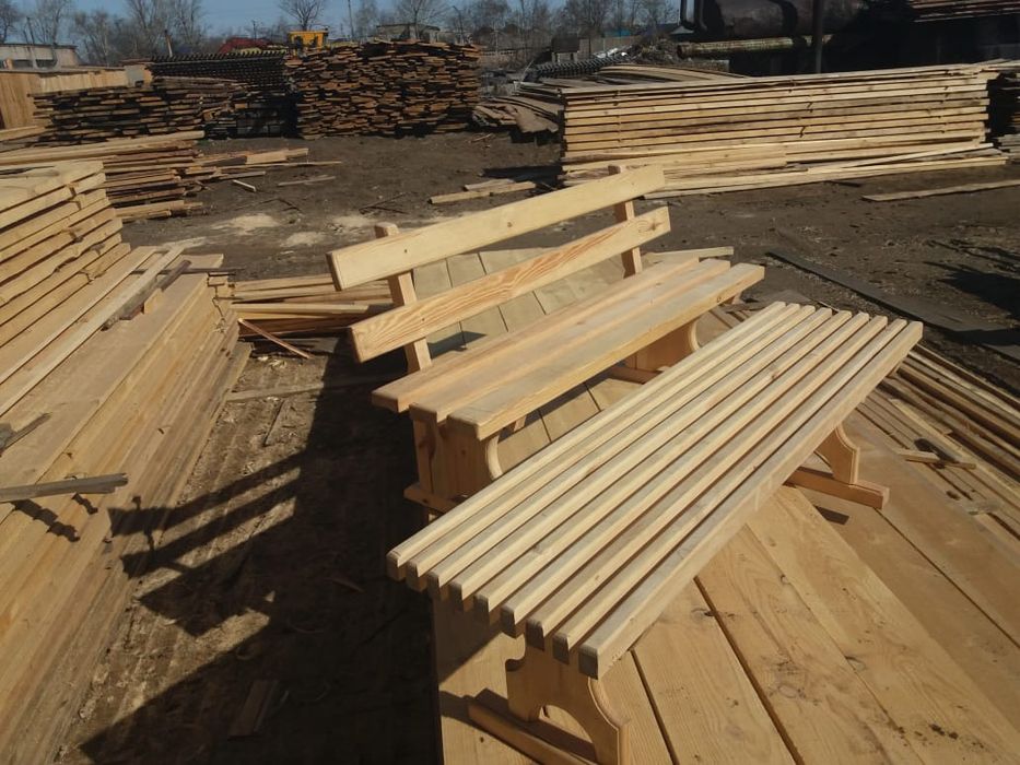 Лавки деревянные