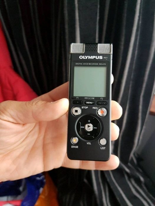 Ieftin olympus dm-670 negru reportofon de aluminiu 3 microfoane