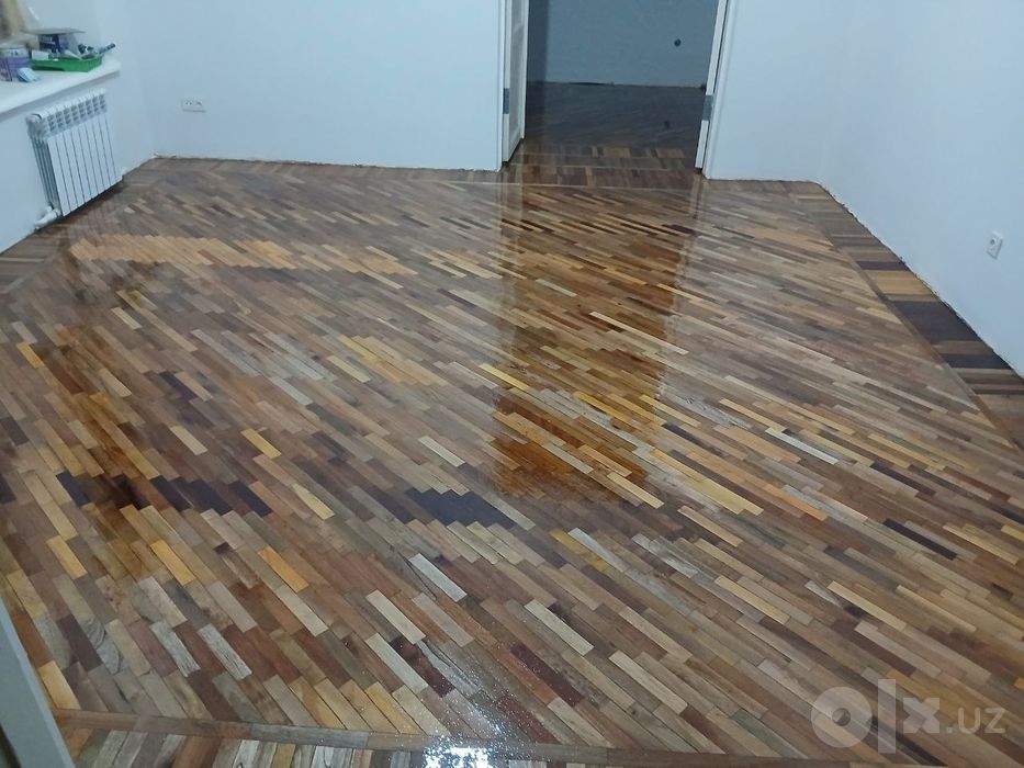 Шлифовка пол паркет