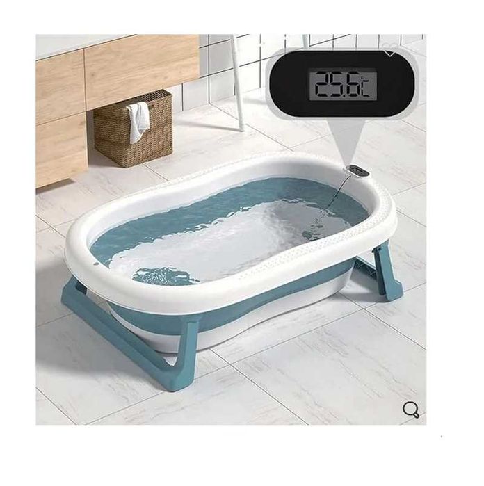 Бебешка вана Mercado Trade, Сгъваема, Анатомична, Сив