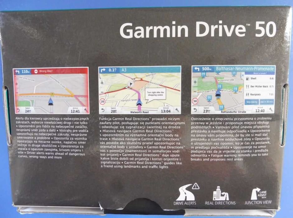 Навигация GPS - GARMIN DRIVE LM 50, доживотни карти Европа,  Lifetime Maps, EUROPE LM,  5 инча, преносима