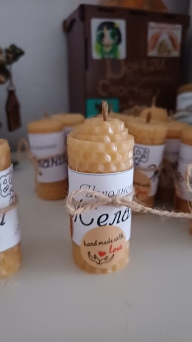 Свечи из воска с травами