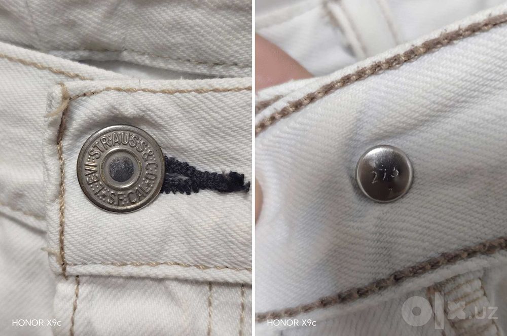 Levi's 501 Белые Джинсы / W31 / Y2K. Винтаж. Редкость.