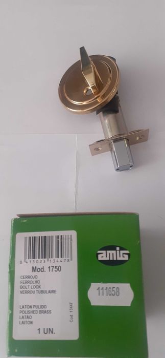 Резе с врътка за вграждане в блиндирана врата  AMIG модел 1750