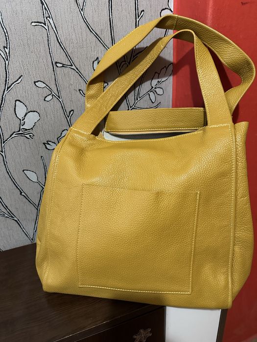 Естествена кожа чанта