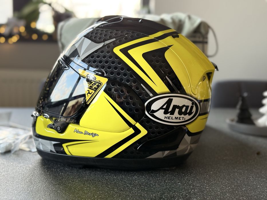 Каска Arai RX7V Dyno Fluor Yellow