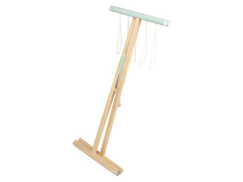 НОВИ! Детски дървен сушилник за пране със щипки, кош и закачалки