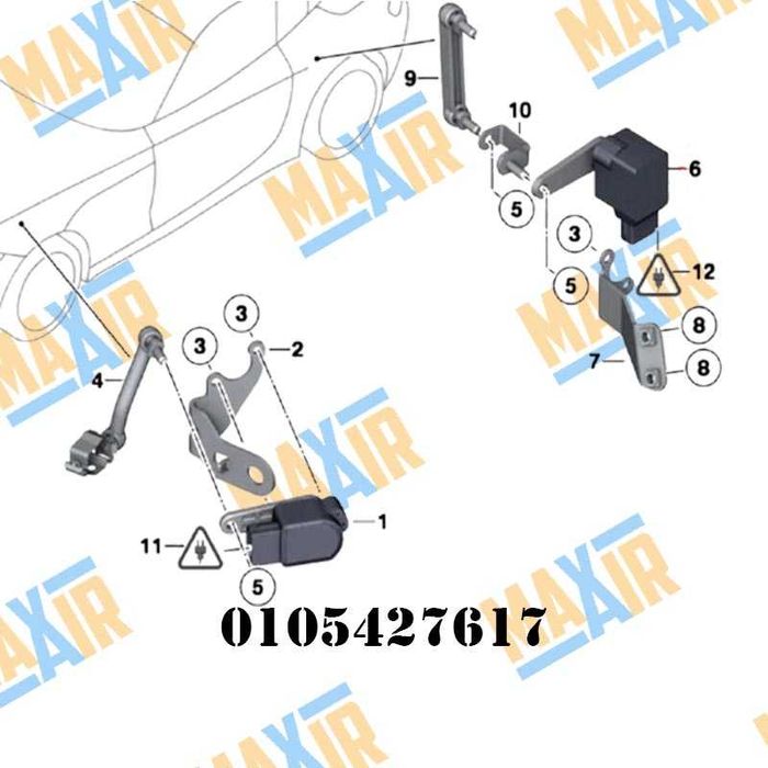 Сензор датчик кантар за ниво на въздушно окачване Mercedes