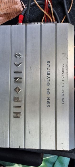 Vând subwoofer Hifonics 1000w+stație+condensator