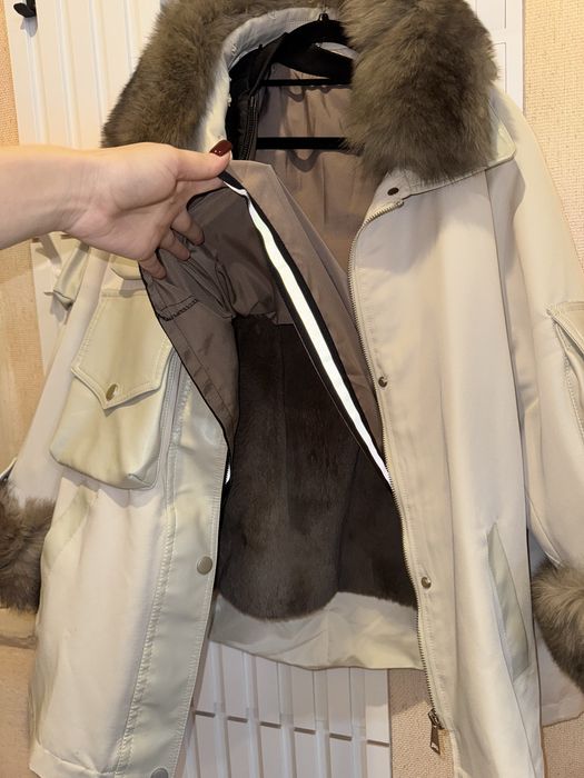 Зимний бомбер оверсайз размер М