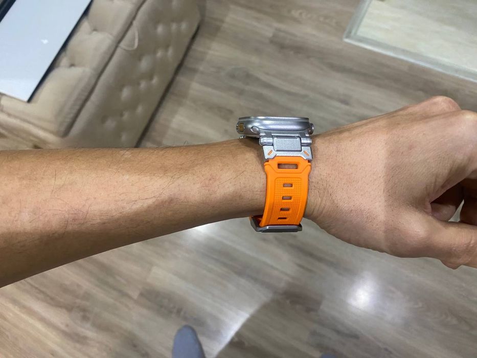 * стильный брутальный ремешок на Apple Watch Ultra комбинированный