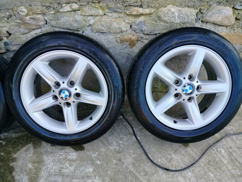Vând jante BMW E46 R16 cu anvelope vara Hankook