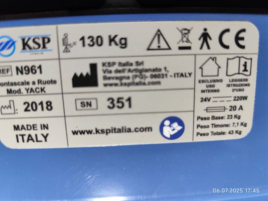 Elevator,scaun, dispozitiv de urcat si coborat scari ksp yack 961