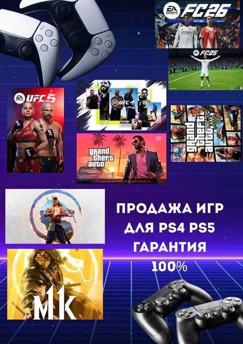 Игры для приставок на PlayStation (ps5 ps4 пс5 пс4 установка закачка)