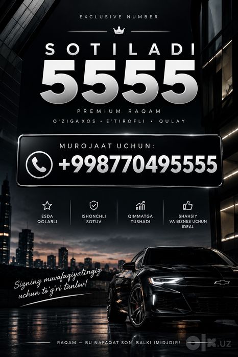 nomer 5555 sotiladi
