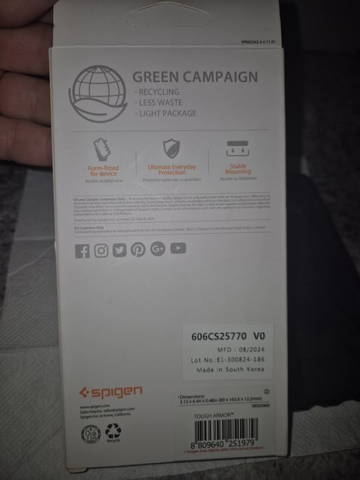 Husa originala  Samsung S10 plus Spigen Armour  noua in cutie