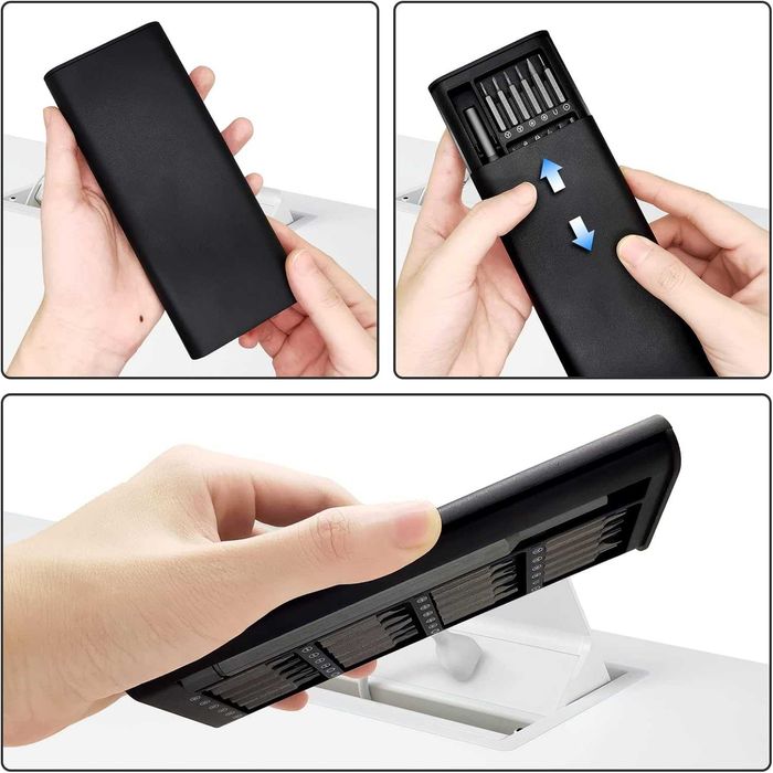 Set surubelnita de precizie 24-in-1 cu 24 capete magnetice diferite